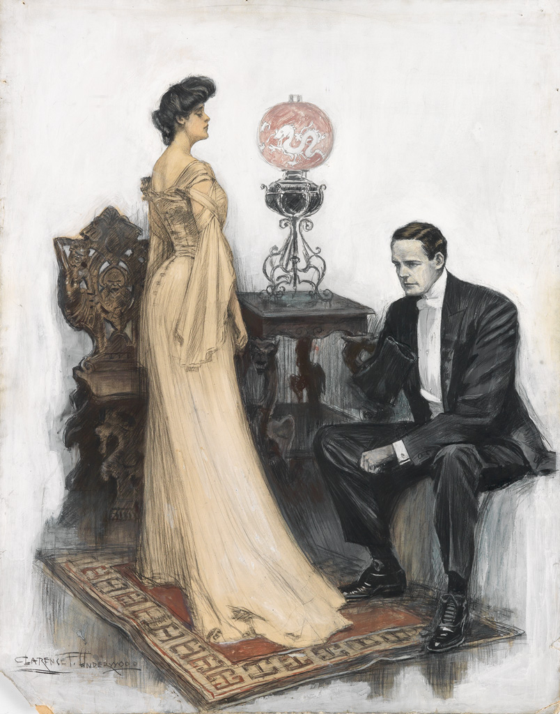 CLARENCE F. UNDERWOOD. She Arose and Stood Before Him Unabashed, Ardent, Eloquent, Astounded.
